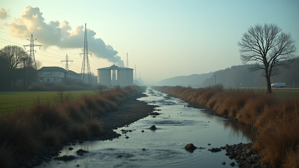 Région minière en reconversion montrant les transformations économiques et sociales